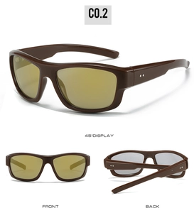 Detail view of sports sunglasses C0.2 showing front, back, and 45-degree side angles