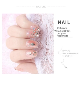 Detailed close-up of hollow stars and silver crescent moons for professional nail art DIY