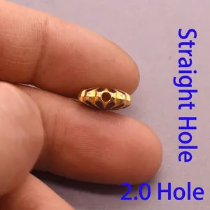Golden alloy cloisonne flower bead with 2.0mm straight through hole for jewelry DIY