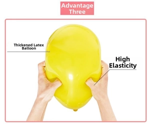Detail showing the thick, high-elastic latex material and stretch durability of the balloon