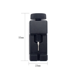 Black watch band tool for link removal and repair measuring 55mm by 23mm size