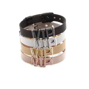 Details zu verstellbaren Edelstahl-Mesh-Armbändern in Schwarz, Silber, Gold und Roségold