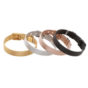 Milanese Mesh Watch Band Bracelet Stainless Steel Adjustable Buckle Minimalist Fashion Jewelry For Men Women