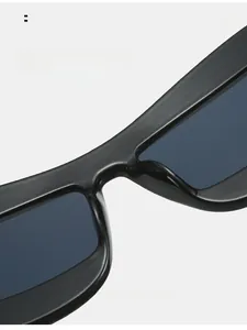 Detail shot of cat eye sunglasses showing comfortable nose pads for long-term wear