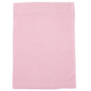 Detailed texture of pink mercerized cotton fabric on a soft, elastic turban hat