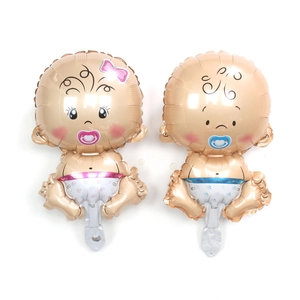 16-inch baby boy and girl foil balloons for gender reveal and birthday party decor