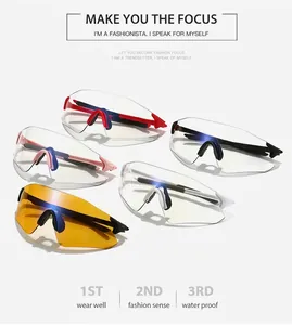 Macro detail of cycling sunglasses featuring colorful frames and anti-slip nose pads