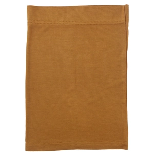 Detailed texture of brown mercerized cotton fabric for women's solid tube hat