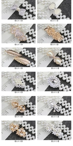 Détails des boucles de ceinture en perles et strass aux formes variées et élégantes