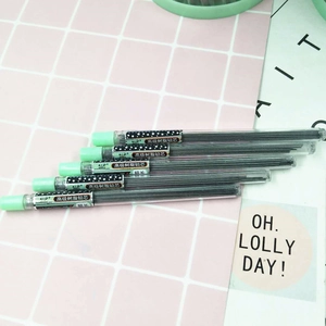 Five tubes of 0.7mm 2B resin mechanical pencil leads with creative star labels