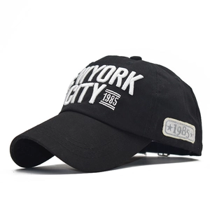 Cotton Baseball Cap With New York City 3D Letter Embroidery Retro Sports Style Adjustable Outdoor Hat For Men Women