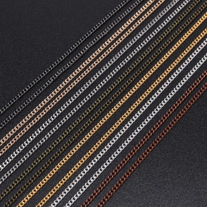 DIY metal fine chains for jewelry making in various finishes such as gold silver and bronze
