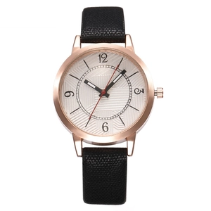 Orologio Al Quarzo Da Donna Minimalista Cassa In Lega Oro Rosa Quadrante Geometrico Cinturino In Similpelle Elegante