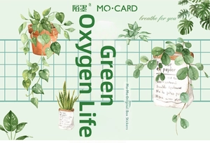 Detailed watercolor plant stickers featuring monstera and potted greenery for DIY scrapbooks