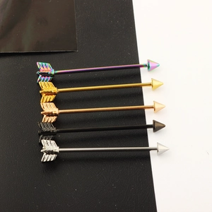 Arrow industrial barbell 5-piece set in multiple colors like gold black and silver