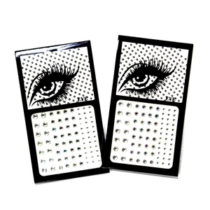DIY iridescent acrylic forehead face jewels with self-adhesive backing in two packs