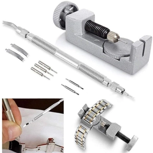 Watch Repair Tools Metal Strap Remover Link Adjuster Spring Bar Tool With Replacement Pins Double Headed Professional