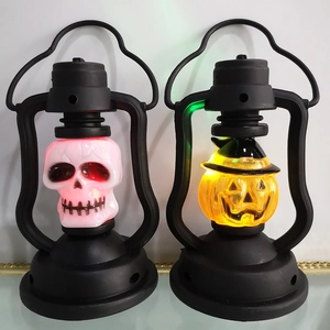 Halloween LED lantern skull and pumpkin night light decorative props for holiday party home decor