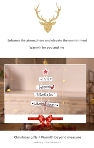Wooden Christmas tree wall hanging with lyrics and a red star topper for holiday decor