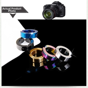 Macro view of five-piece stainless steel non-piercing clip-on earrings in assorted colors