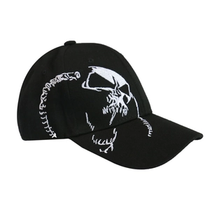 Cotton Baseball Cap With Skull Embroidery Adjustable Hip Hop Streetwear Gothic Punk Sun Hat For Men Women