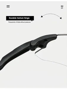 Macro shot of durable matte black reinforced metal hinges on cycling sunglasses