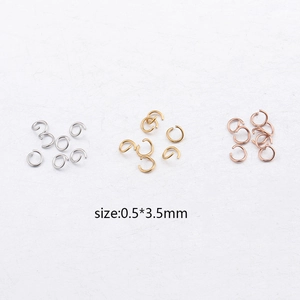 Anneaux De Jonction Ouverts En Acier Inoxydable Plaqués Or Connecteurs Pour Création De Bijoux DIY