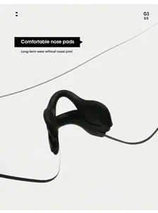 Detail shot of ergonomic black silicone nose pads for comfortable cycling eyewear fit