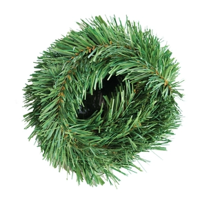 Artificial PVC pine needle garland in a spiral shape for wall and home decoration