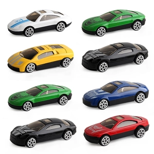 Set of 8 colorful 7.5cm alloy toy racing cars with streamlined design for kids