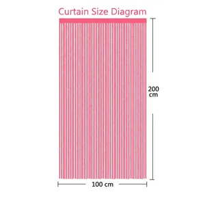 Tenda a frange magenta 1x2m per sfondo decorativo di feste e compleanni in metallo