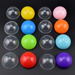 Macro shot of colorful transparent plastic capsule shells with small ventilation holes