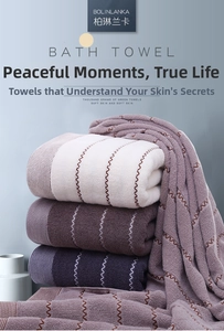 Detailed view of thick wave pattern weave and dense edges on soft cotton bath towels