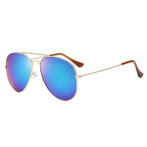 Aviator Sunglasses Metal Frame Colorful Mirrored Lenses UV400 Protection Fashion Eyewear For Men And Women Outdoor Driving
