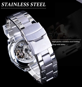 Detailed close-up of high quality stainless steel folding clasp with safety buckle