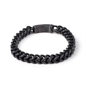 Herren Vintage Fischschuppen-Armband aus Edelstahl im industriellen Retro-Stil