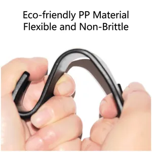 Flexible and durable eco-friendly PP car seat hook showing high strength bendability