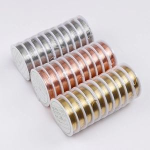 DIY jewelry copper wire set in gold silver and bronze for handmade crafts 0.8-1.0mm