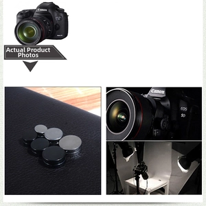 Detail view of black and silver magnetic clip-on earrings for men with smooth finish