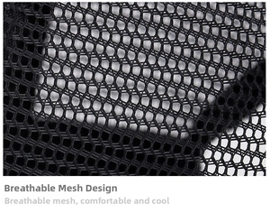 Close-up of hexagonal mesh fabric on baseball cap for maximum breathability