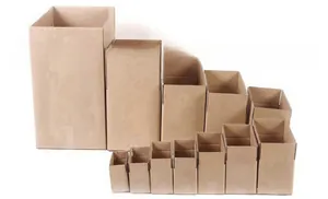 Verschillende maten golfkartonnen dozen van kraftpapier voor verzending en verpakking