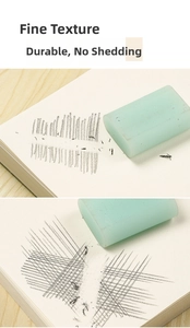 Detail showing high-density texture eraser with superior wear resistance and clean finish