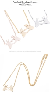 Detail of hand heart pendants in gold, silver and rose gold with lobster clasp