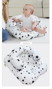 Baby support sofa with star pattern providing backrest support for infants sitting up