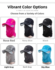 Quick-dry sun hats for men and women available in six versatile colors for outdoor use