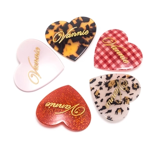 Pinces À Cheveux En Forme De Cœur Acétate Barrette Latérale À Carreaux Imprimé Léopard Paillettes Lettre Harajuku