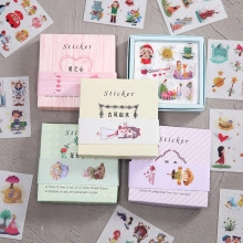 Détail du coffret cadeau d'autocollants de récompense pour enfants avec illustrations