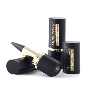 Detail showing Miss Rose black gel eyeliner pencils with 2.2g net weight and matte casing
