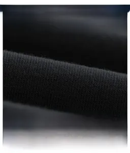 Close-up of skin-friendly printed black fabric showing soft and cool texture for dresses
