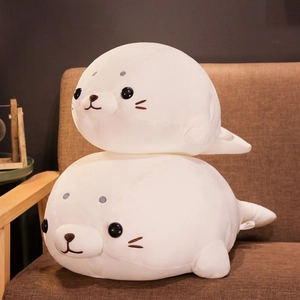 Cute Seal Plush Toy Chubby Ocean Animal Pillow Soft Short Plush Sea Lion Doll For Bed Sofa Decoration Comfort Gift